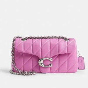 New coach tabby 26 shoulder bag Pillow Quilting pink